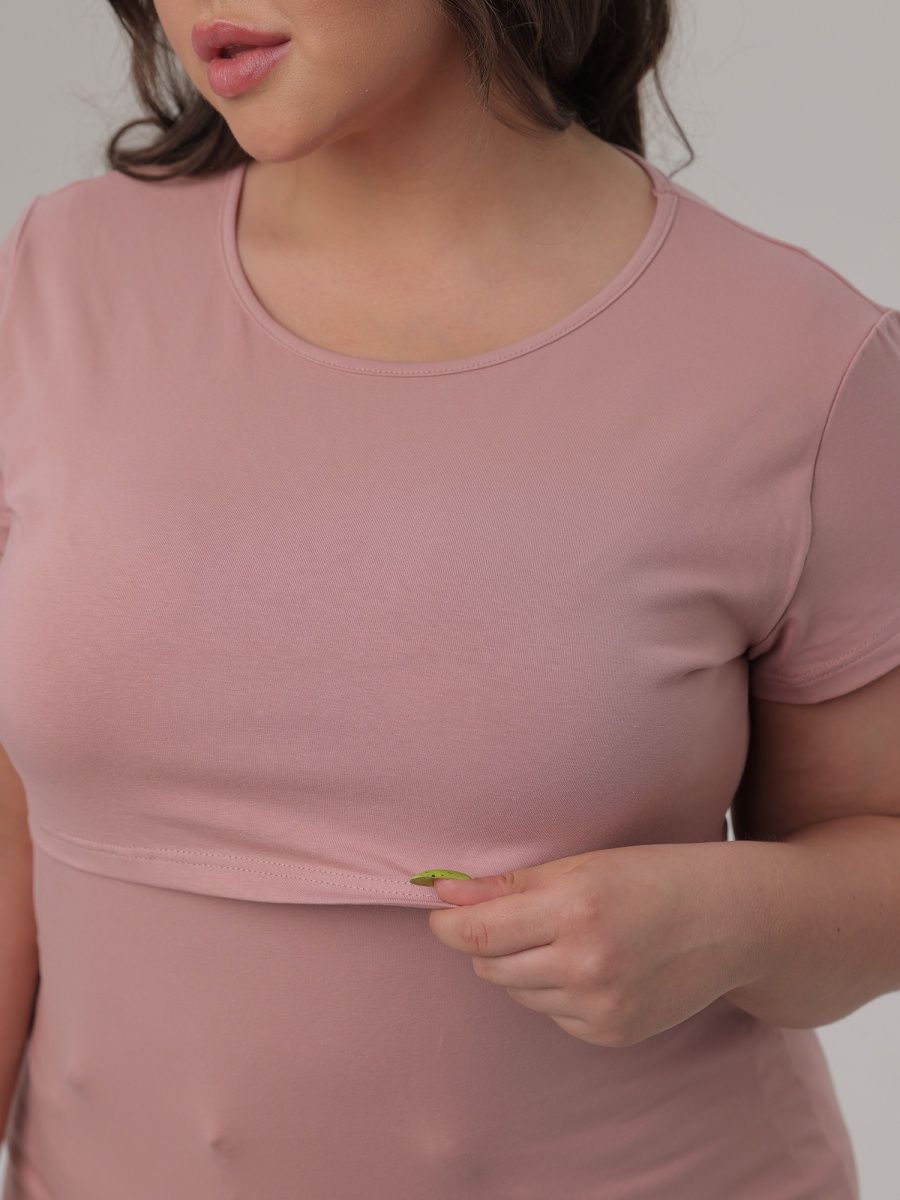 185505 BASIC PLUS Джемпер для беременных и кормящих женщин с коротким рукавом