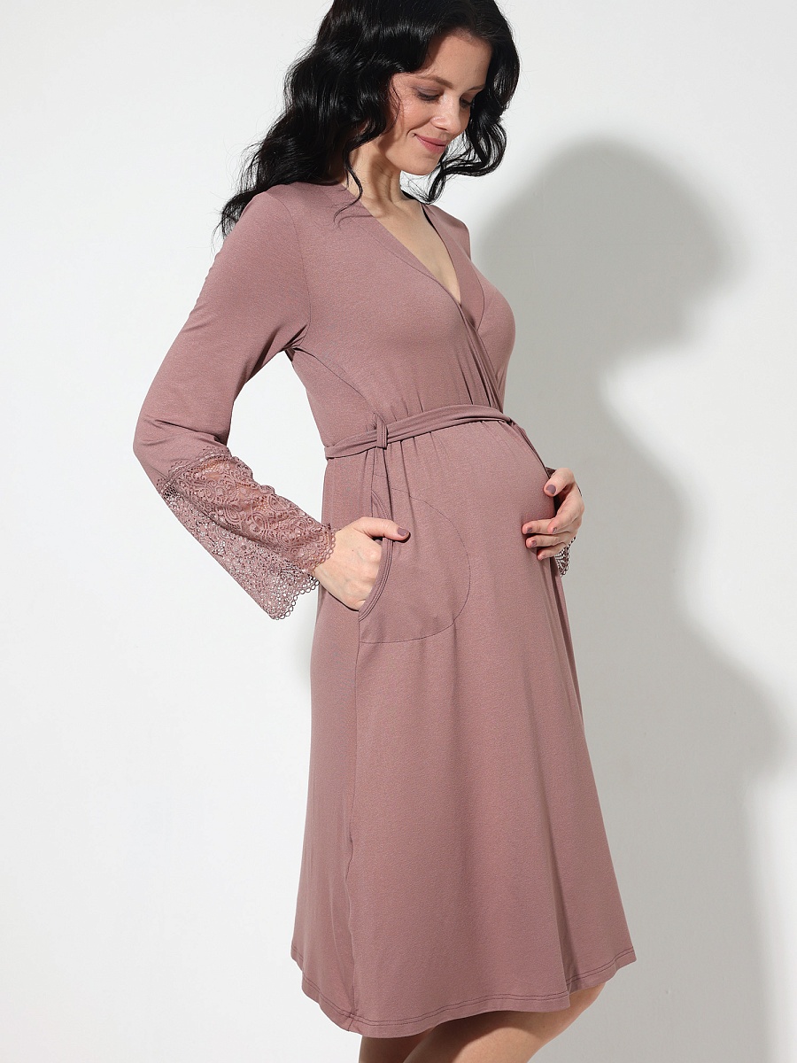 207509 FEST Халат для беременных женщин с длинным рукавом